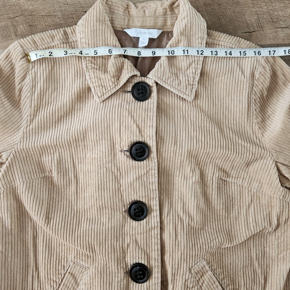 Relativity Women's Tan Corduroy Jacket - Picture 11 of 16